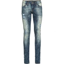 Dżinsy SKINNY bonprix niebieski "washed". Niebieskie jeansy damskie bonprix. Za 129,99 zł.