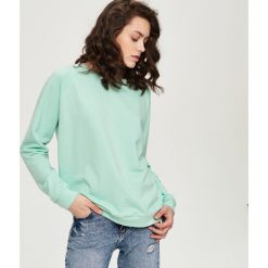 Bluzy damskie: Gładka bluza - Zielony