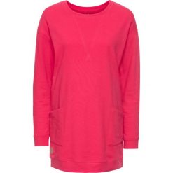 Bluzy damskie: Długa bluza bonprix różowy hibiskus