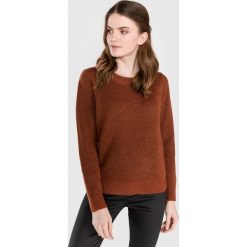 SELECTED Enva Sweter Czerwony Brązowy. Czerwone bluzy damskie Selected, l, bez wzorów, z elastanu, bez rękawów, bez kaptura. Za 223,95 zł.