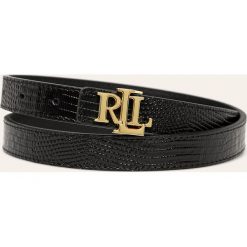 Lauren Ralph Lauren - Pasek skórzany. Czarne paski damskie Lauren Ralph Lauren, w paski, ze skóry. Za 249,90 zł.