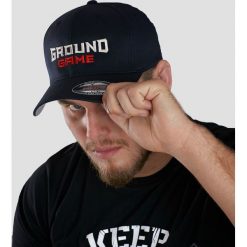 Czapki męskie: Ground Game Sportswear Czapka z daszkiem męska Shield czarna r. L/XL (CAPSHIELDLXL)