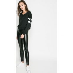 Jacqueline de Yong - Legginsy. Czarne legginsy marki Jacqueline de Yong, s, z elastanu. W wyprzedaży za 59,90 zł.