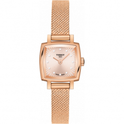 ZEGAREK TISSOT LOVELY SQUARE T058.109.33.456.00. Niebieskie, analogowe zegarki damskie TISSOT, szklane. Za 1650,00 zł.