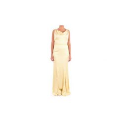 Sukienki długie Moschino A04110534. Żółte sukienki damskie MOSCHINO, bez wzorów, bez kołnierzyka, bez rękawów, długie. Za 3170,25 zł.