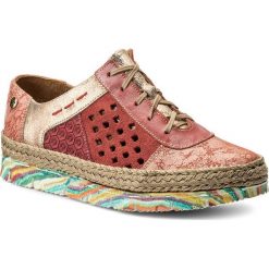 Espadryle MACIEJKA - 03339-08/00-5 Czerwony. Czerwone espadryle damskie marki Maciejka, z materiału, na płaskiej podeszwie. W wyprzedaży za 199,00 zł.