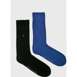 Tommy Hilfiger - Skarpety (2-pack). Niebieskie skarpetki męskie TOMMY HILFIGER, bez wzorów, z elastanu. W wyprzedaży za 47,90 zł.