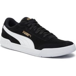 Buty PUMA - Caracal Sd 370304 01 P.Black/P.White/P.Team Gold. Czarne buty sportowe męskie Puma, na co dzień, bez wzorów, ze skóry, eleganckie, bez zapięcia. Za 269,99 zł.