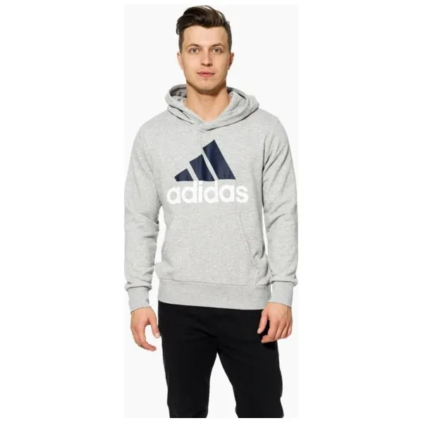 Adidas Bluza Ess Lin P/o Ft , szary, rozmiar XL. Szare bluzy męskie Adidas, xl, bez wzorów, z bawełny, klasyczne, z kapturem, bez rękawów, z kapturem. W wyprzedaży za 199,99 zł.