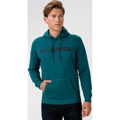 Diesel S-Agnes Bluza Niebieski. Niebieskie bluzy męskie Diesel, s, z nadrukiem, z bawełny, bez kołnierzyka, bez rękawów, bez kaptura. Za 473,95 zł.