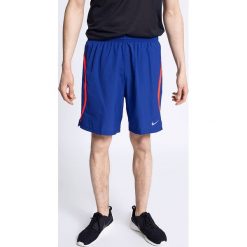 Nike - Szorty Running. Szare spodenki sportowe męskie Nike, z poliesteru, sportowe. W wyprzedaży za 79,90 zł.