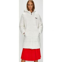 Fila - Kurtka. Szare kurtki damskie pikowane marki Fila, l, z materiału, z kapturem. Za 699,90 zł.