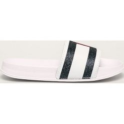 Tommy Hilfiger - Klapki dziecięce. Białe sandały dziewczęce TOMMY HILFIGER, z gumy, bez zapięcia. Za 149,90 zł.
