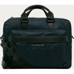Tommy Hilfiger - Torba. Niebieskie torby na laptopa TOMMY HILFIGER, w paski, z poliesteru, biznesowe. Za 749,90 zł.