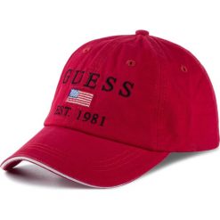 Czapka z daszkiem GUESS - M93Z32 WBN60 TLRD. Czerwone czapki męskie Guess, z aplikacjami, z bawełny. W wyprzedaży za 119,00 zł.