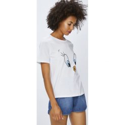 Only - Top Looney. Szare topy damskie ONLY, l, z nadrukiem, z bawełny, z okrągłym kołnierzem. Za 89,90 zł.