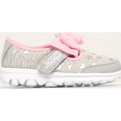 Skechers - Tenisówki dziecięce. Szare trampki dziewczęce Skechers, bez wzorów, z gumy, bez zapięcia. Za 169,90 zł.