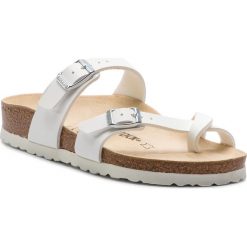 Japonki BIRKENSTOCK - Mayari 0071053 White. Białe klapki damskie Birkenstock, bez wzorów, ze skóry ekologicznej, bez obcasa. Za 269,00 zł.