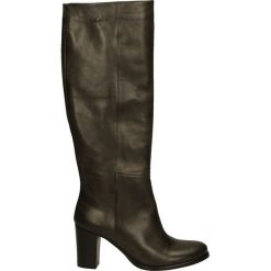 Kozaki - 7161G VI GRIG. Czarne buty zimowe damskie Venezia, ze skóry. Za 249,00 zł.