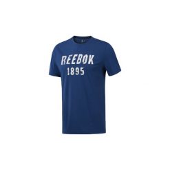 T-shirty z krótkim rękawem Reebok Sport Koszulka 1895. Niebieskie koszulki męskie Reebok Sport, s, bez wzorów, bez kołnierzyka, z krótkim rękawem, krótkie. Za 79,95 zł.