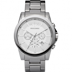 Zegarek ARMANI EXCHANGE - Outerbanks AX2058 SIlver/Silver. Szare zegarki męskie Armani Exchange. Za 949,00 zł.