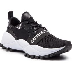 Sneakersy CALVIN KLEIN JEANS - Talula R7813 Black. Czarne półbuty damskie marki Calvin Klein Jeans, na co dzień, bez wzorów, z jeansu, bez obcasa, na płaskiej podeszwie, bez zapięcia. Za 649,00 zł.