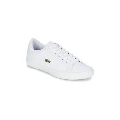 Buty Lacoste LEROND BL 2. Białe trampki męskie Lacoste, bez wzorów, bez zapięcia. Za 303,20 zł.