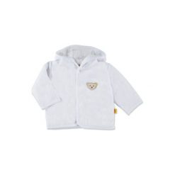 Steiff Baby Nicki Kurtka barely pink - Gr.74. Różowe bluzy niemowlęce Steiff, z aplikacjami, z bawełny, bez rękawów, z kapturem. Za 124,00 zł.