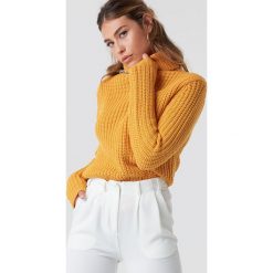 Rut&Circle Dzianinowy golf Tinelle - Yellow. Żółte golfy damskie Rut&Circle, z dzianiny. Za 80,95 zł.