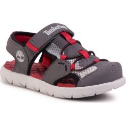 Sandały TIMBERLAND - Perkins Row Fisherman TB0A1V67C64 Dark Grey. Szare sandały chłopięce Timberland, ze skóry ekologicznej, na rzepy. W wyprzedaży za 209,00 zł.