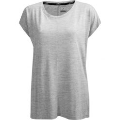 T-shirt damski TSD627 - szary melanż - Outhorn. Szare koszulki damskie Outhorn, bez wzorów, bez kołnierzyka. W wyprzedaży za 29,99 zł.
