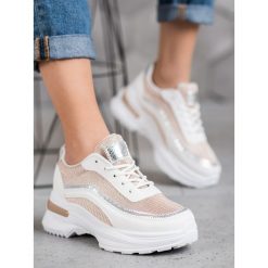 Modne buty sportowe. Buty sportowe damskie SHELOVET, bez wzorów, ze skóry ekologicznej, sportowe. Za 99,00 zł.