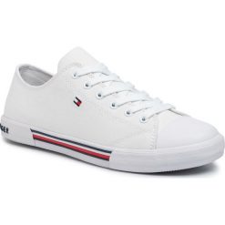 Trampki TOMMY HILFIGER - Low Cut Lace-Up Sneaker T3X4-30692-0890 D White 100. Białe trampki dziewczęce z gumy, na sznurówki. Za 279,00 zł.