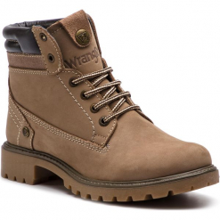 Trapery WRANGLER - Creek WL182500 Taupe 29. Pomarańczowe trapery damskie Wrangler, ze skóry, klasyczne. W wyprzedaży za 269,00 zł.