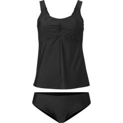 Tankini "minimizer" (2 części) bonprix czarny. Czarne stroje kąpielowe damskie bonprix, bez wzorów. Za 64,99 zł.