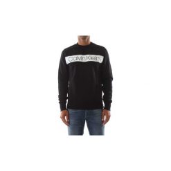 Bluzy Calvin Klein Jeans K10K102773 COTTON STRIPE LOGO. Czarne bluzy męskie Calvin Klein Jeans, m, bez wzorów, z jeansu, bez kołnierzyka, bez rękawów, bez kaptura. Za 365,99 zł.