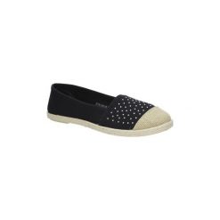 Trampki i tenisówki damskie: Espadryle Mckey Czarne tenisówki espadryle z cyrkoniami DTN125/16BK