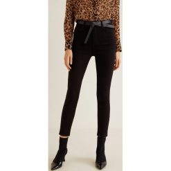 Mango - Jeansy Noa. Szare jeansy damskie z wysokim stanem marki Mango, z elastanu. Za 119,90 zł.