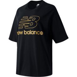 NEW BALANCE > WT03505BK. Żółte koszulki damskie New Balance, xl, bez wzorów, z dzianiny, street, z okrągłym kołnierzem, z krótkim rękawem. Za 129,99 zł.