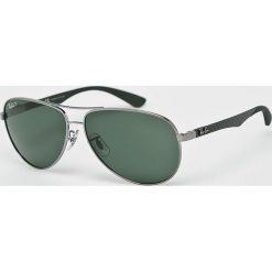 Ray-Ban - Okulary Carbon Fibre. Szare okulary przeciwsłoneczne męskie marki Ray-Ban, z materiału. Za 869,90 zł.
