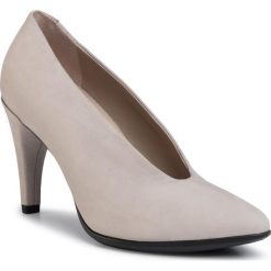 Półbuty ECCO - Shape 75 Pointy 26987302386 Grey Rose. Szare półbuty damskie ecco, bez wzorów, ze skóry, bez obcasa, na obcasie, bez zapięcia. Za 649,00 zł.