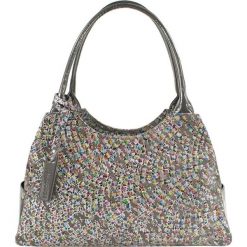 Skórzana torebka w kolorze szarym - (S)35 x (W)17 x (G)13 cm. Szare torebki klasyczne damskie Bosccolo, ze skóry. W wyprzedaży za 349,95 zł.