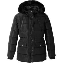 Kurtka parka z kapturem bonprix czarny. Czarne kurtki dziewczęce bonprix, bez wzorów, z kapturem. Za 179,99 zł.