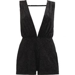 Kombinezony damskie: Topshop GLITTER PLUNGE Kombinezon black