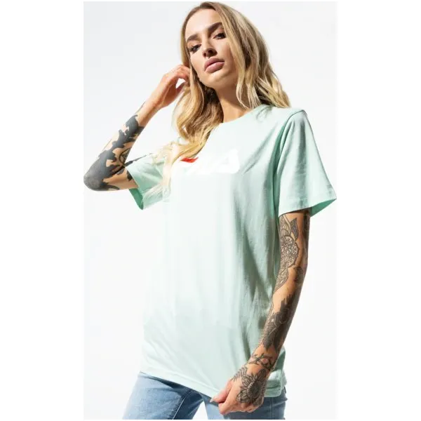 Fila Koszulka Ss Pure Short Sleeve Shirt , zielony, rozmiar S. Zielone koszulki damskie Fila, s, bez wzorów, z tkaniny, klasyczne, z klasycznym kołnierzykiem, bez rękawów. W wyprzedaży za 99,99 zł.