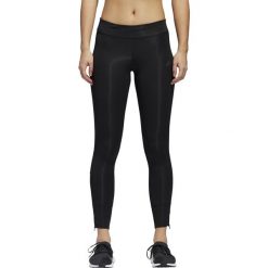 LEGGINSY DŁUGIE RESPONSE (XL). Legginsy sportowe damskie Adidas, xl, ze skóry, z standardowym stanem, do biegania. W wyprzedaży za 149,99 zł.