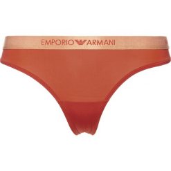 Emporio Armani Spodenki Czerwony Pomarańczowy. Czerwone figi damskie Emporio Armani, m, bez wzorów, z elastanu. Za 125,95 zł.