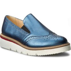 Półbuty SERGIO BARDI - Daria FW127280117MP 113. Niebieskie półbuty damskie marki Sergio Bardi, na co dzień, bez wzorów, ze skóry, bez obcasa, na płaskiej podeszwie, bez zapięcia. W wyprzedaży za 199,00 zł.