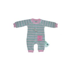 Ebi & Ebi Fairtrade Śpioszki, różowy - różowy/pink. Różowe śpiochy niemowlęce marki Ebi & Ebi, z bawełny. Za 65,00 zł.