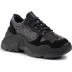 Sneakersy EVA MINGE - EM-11-06-000361 617. Czarne półbuty damskie Eva Minge, ze skóry. W wyprzedaży za 229,00 zł.